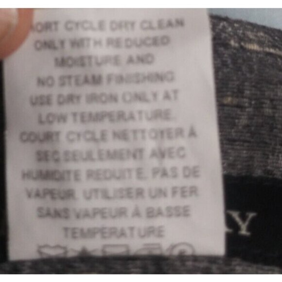 NWOT Lida Baday Pencil Skirt Silk Linen blend Womens Sz 6 Gray Pockets career - Picture 10 of 12